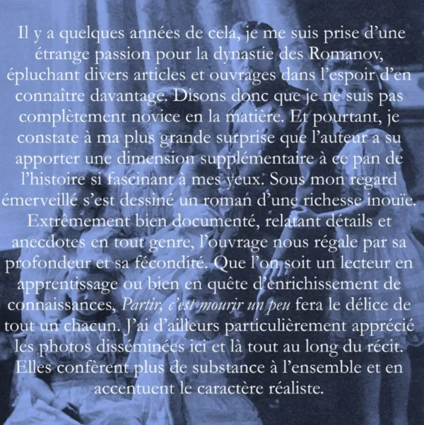 1ère partie de la chronique (5/5) de Jacinthe à retrouver sur amazon