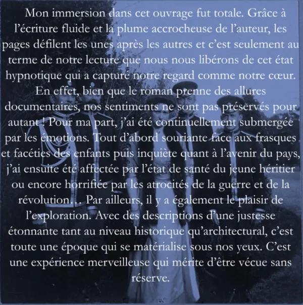 2ème partie de la chronique (5/5) de Jacinthe à retrouver sur amazon
